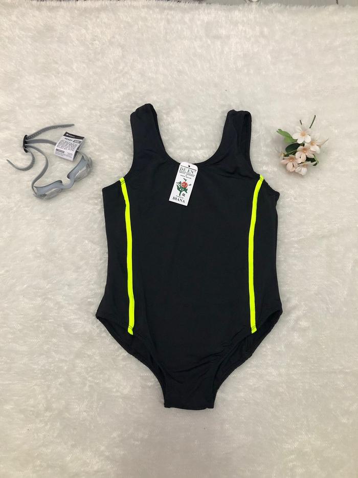 Gambar baju renang wanita terusan | swimming suit wanita | swim dewasa - Hitam, S dari Toko Olahraga Tangerang undefined Tokopedia