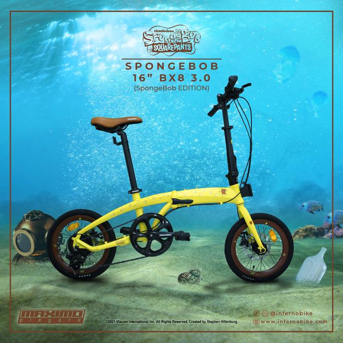 Gambar sepeda lipat 16 inch maximo piegare cyclo bx8 3.0 new Alloy 8 speed - Kuning, 16 dari gemilang jaya hug undefined Tokopedia