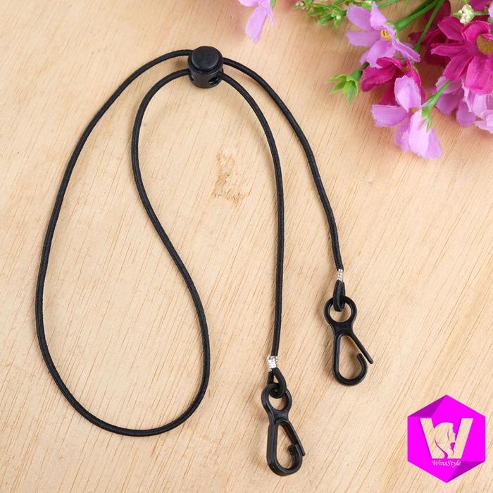 Gambar 2IN1 Strap Mask / Konektor Masker Tali Masker Elastis Polos Winsstyle - Hitam dari Winsstyle undefined Tokopedia