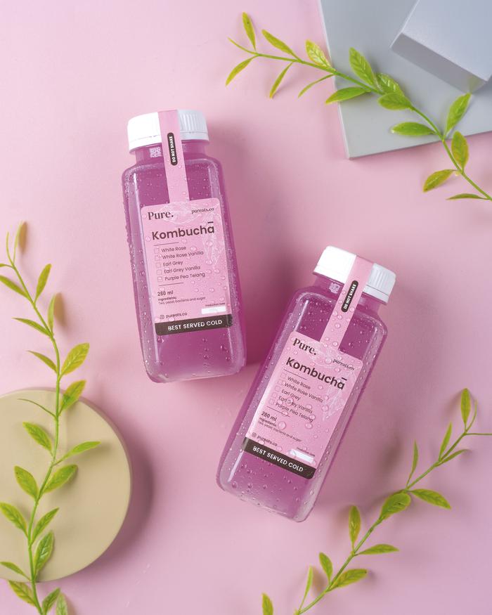 Gambar Pure Kombucha Purple Pea (Telang) - 280 Ml dari Pure. undefined Tokopedia