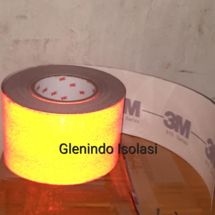 Gambar Scotchlite Reflective 3M 610 Sticker Reflector Pemantul Cahaya 3 inch - Merah dari Glenindo Isolasi undefined Tokopedia