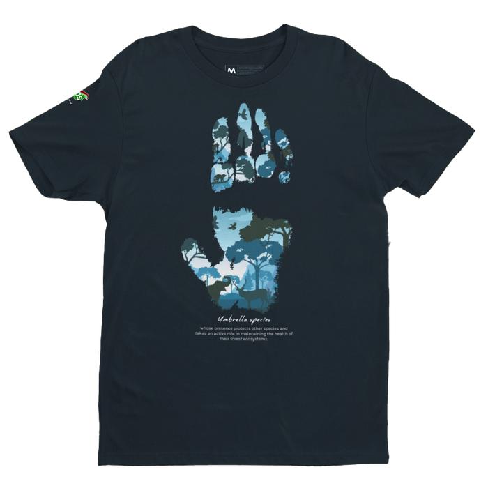 Gambar Hand of the Forest Lengan Pendek - Biru, S dari Orangutan Shop BOSF undefined Tokopedia