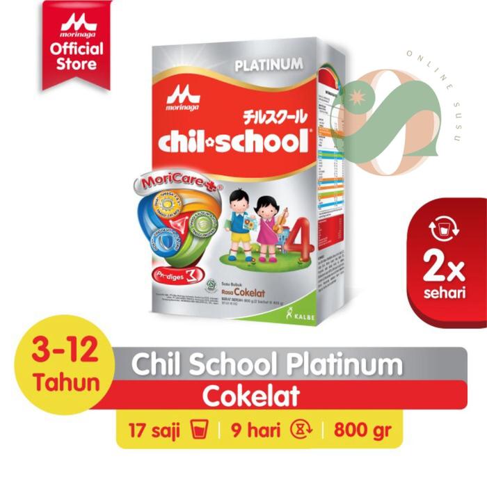 Gambar MORINAGA - CHIL SCHOOL - Platinum - Coklat - 800 g - Susu Pertumbuhan dari Online Susu undefined Tokopedia