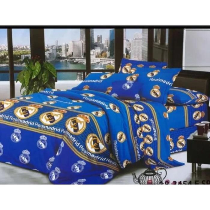 Gambar Sprei Homemade Motif Club Bola Real Madrid 160x200 180x200 - REAL MADRID, 160 x 200 dari fenisri99 cell undefined Tokopedia