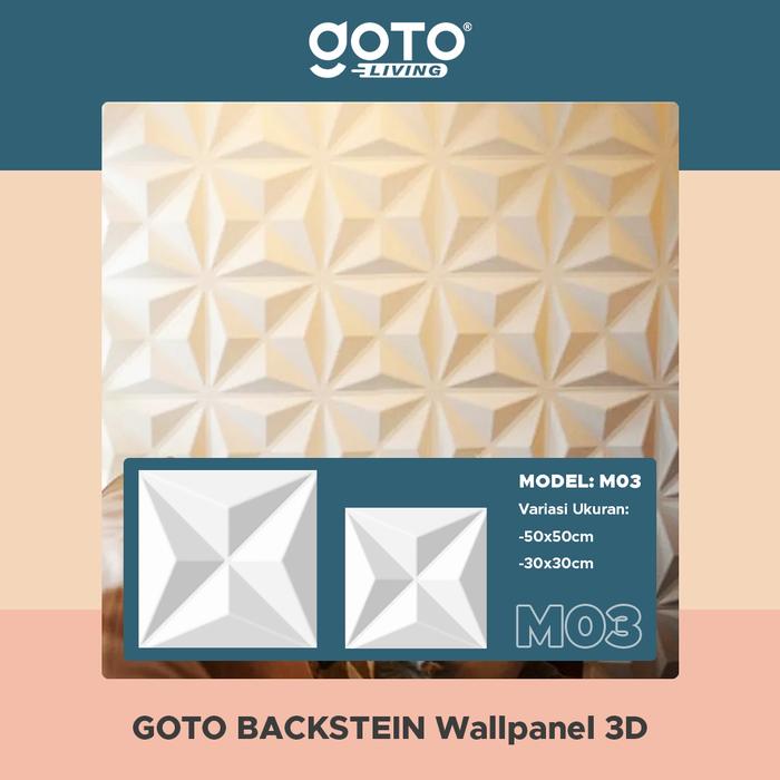 Gambar Goto Backstein Wallpanel Sticker Wallpaper Stiker Dekorasi Dinding 3D - M03, 30 x 30 CM dari Goto.Indonesia undefined Tokopedia