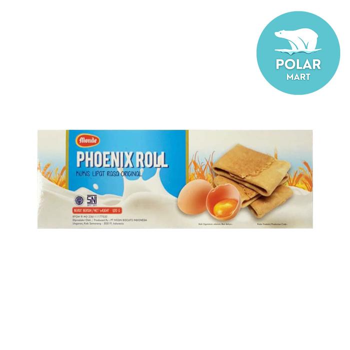 Gambar Monde Phoenix Roll Kukis Lipat Rasa Original 120 Gram - Original 120g dari Polar Mart undefined Tokopedia