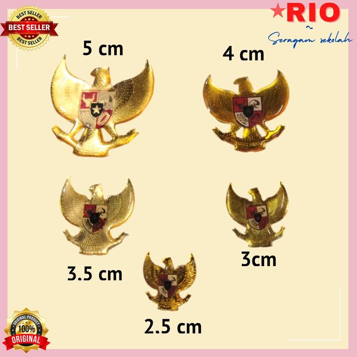 Gambar pin LK paskibra / pin merah putih garuda bendera merah putih resin - garuda 4cm dari RIO SERAGAM SEKOLAH# undefined Tokopedia