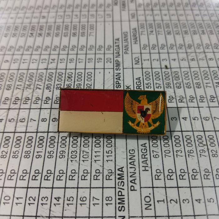 Gambar pin LK paskibra / pin merah putih garuda bendera merah putih resin - LK HIJAU dari RIO SERAGAM SEKOLAH# undefined Tokopedia