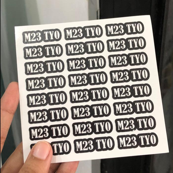 Gambar STIKER LABEL NAMA ANAK CUSTOM WATERPROOF LABEL NAMA CUSTOM - POLOS, putih dari goodsprint.id undefined Tokopedia