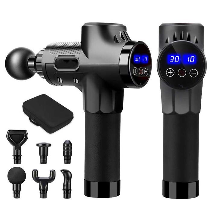 Gambar Alat Pijat Elektrik Rlaxyoo Massage Gun Pijit Pundak Punggung Tangan - Hitam 1800 mAh dari KUSUMA ABADI ELEKTRONIK undefined Tokopedia