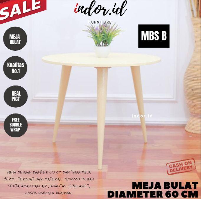 Gambar MEJA BULAT/KOTAK 60x60 MEJA TAMU TERAS Terbaru Ukuran Lebih Besar - MBS B dari Indor Official undefined Tokopedia