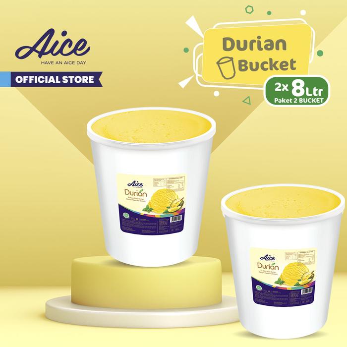 Gambar AICE Durian Bucket Ice Cream Es Krim Ember 8L (1karton= 2pcs) Eskrim dari AICE ICE CREAM undefined Tokopedia