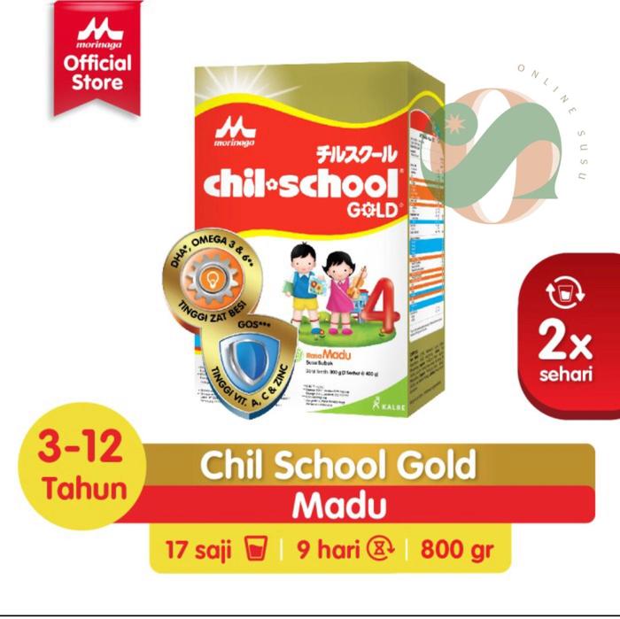 Gambar MORINAGA - CHIL SCHOOL - Gold - Madu - 800 gram - Susu Pertumbuhan dari Online Susu undefined Tokopedia