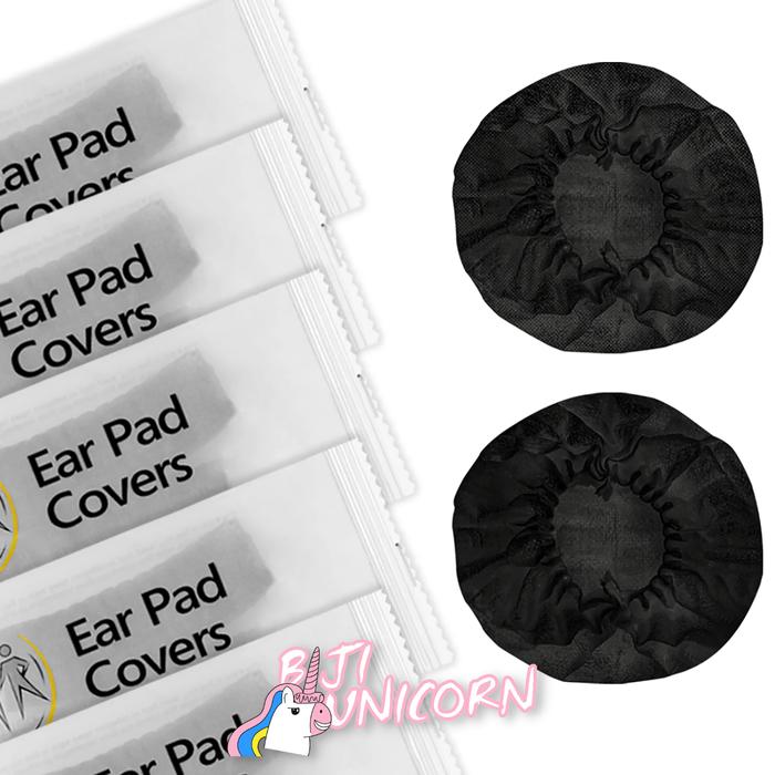 Gambar Disposable Headphone Cover Sepasang Pelindung Busa Headset Earcup Pad - 1x Pakai Hitam, 55mm dari Bijiunicorn. undefined Tokopedia