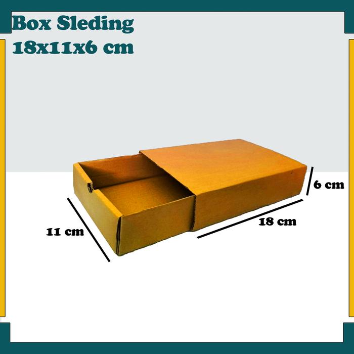 Gambar Box Sleding 18x11x6 cm/Kardus/Karton Polos/Slide Box - Cokelat dari Kardus Kemasan undefined Tokopedia