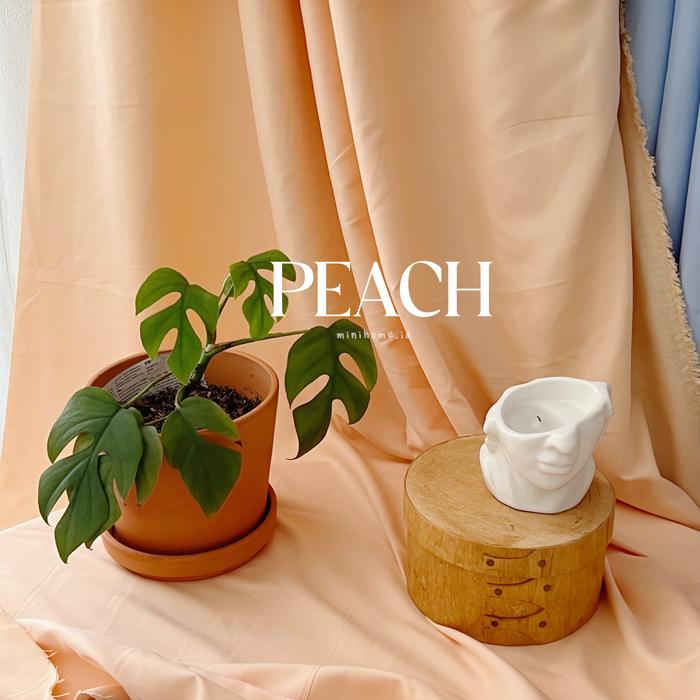 Gambar Rikku backdrop - Kain Background Foto Aesthetic - Lebar 240 PEACH dari Mini Home Indonesia undefined Tokopedia