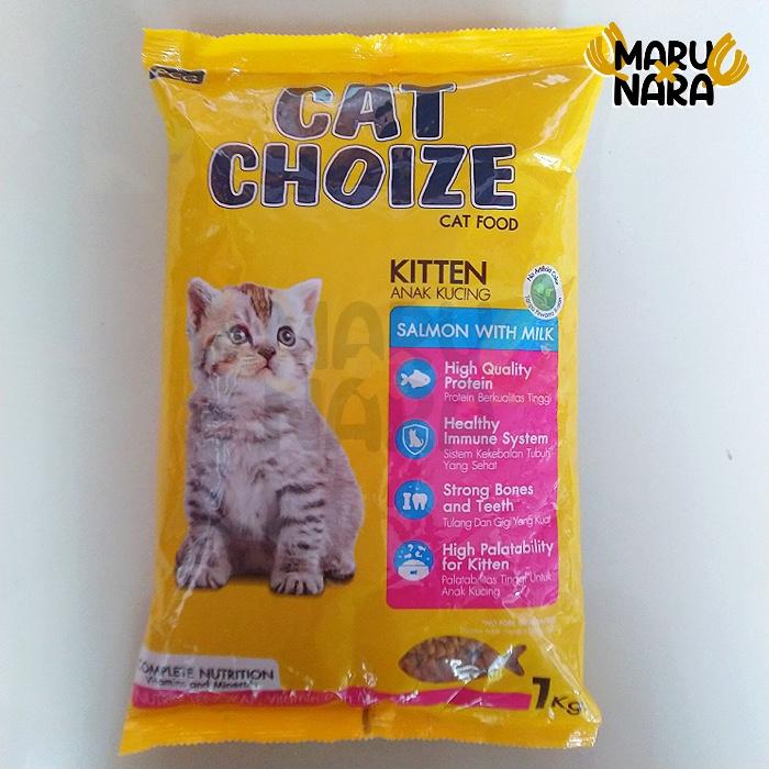 Gambar CAT CHOIZE KITTEN 1kg - Salmon Tuna - Makanan Kucing Kering Cat Choise - Kuning - SALMON dari Maru Nara undefined Tokopedia
