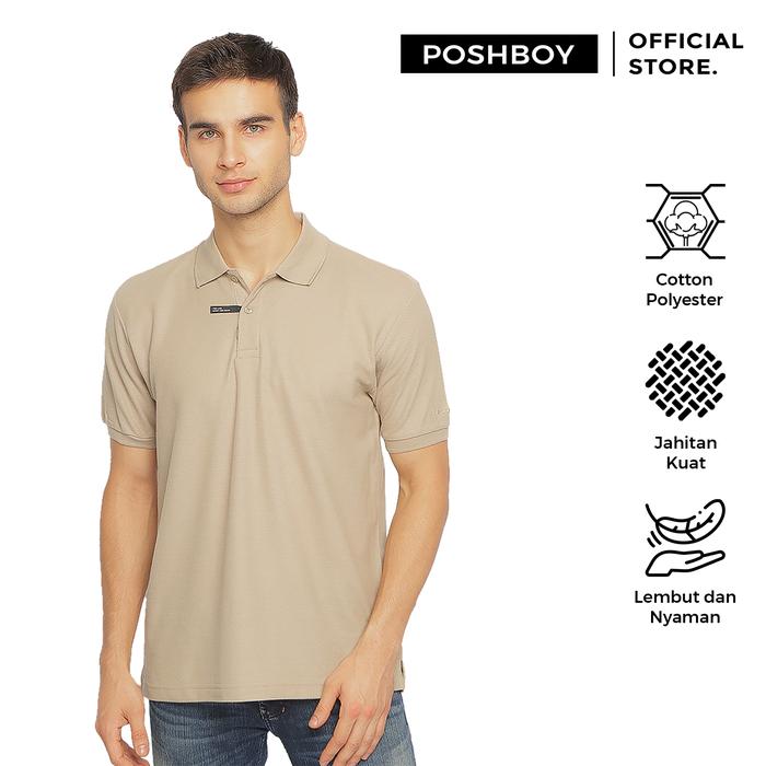 Gambar POSHBOY Basic Polo Shirt - Kaos Kerah Pria Lengan Pendek - Khaki, XXL dari Poshboyid undefined Tokopedia