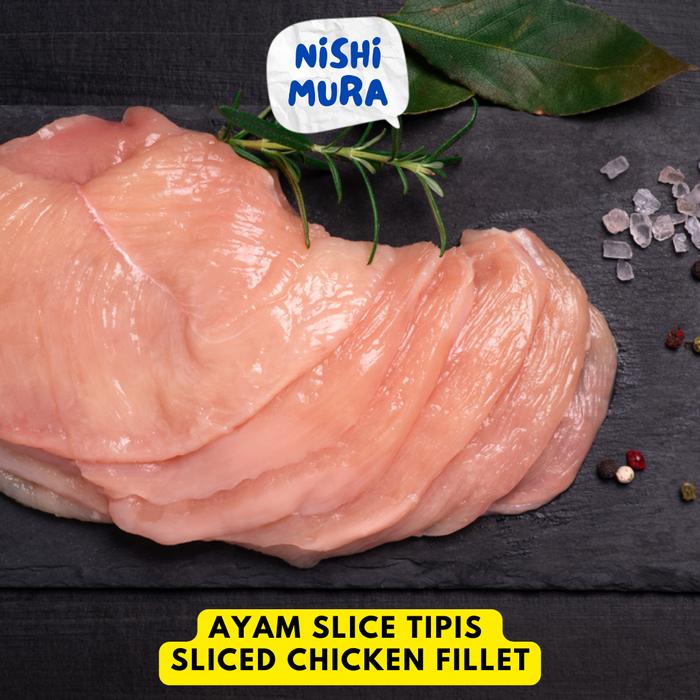 Gambar Ayam Slice 1kg 500gr - Dada Tipis Sliced Chicken Fillet - BBQ Iris - 600gr dari Nishimura Tokopedia Toko Daging undefined Tokopedia