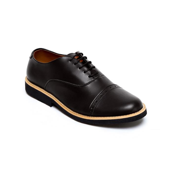 Gambar Sepatu Pantofel Pria Big Size Jumbo Footstep Footwear - Legacy Oxford Black Shoes Kerja Hitam Boots - Black, 45 dari Footstep Footwear undefined Tokopedia