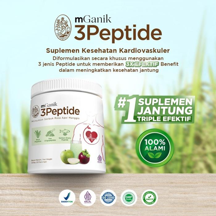 Gambar MGANIK 3PEPTIDE / 3 PEPTIDE Suplemen Kesehatan Jantung BPOM dari LAVIELUXE undefined Tokopedia