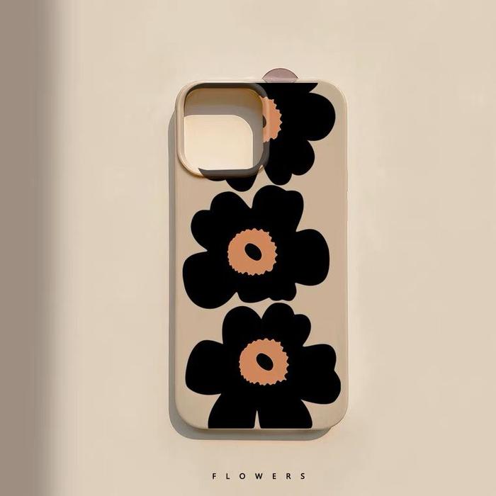 Gambar CLASSIC FLOWER CASE iPhone 14 13 12 11 Pro Max Case Bunga Black Flower - MIX ORANGE FLO, IPH LAIN CHAT dari kokoro_id undefined Tokopedia