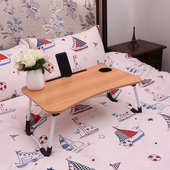 Gambar Meja Laptop Portable Meja Stand Laptop Meja Roda Portable Meja Roda Serbaguna Furniture - Lipat(Walnut) dari Hapsolic undefined Tokopedia