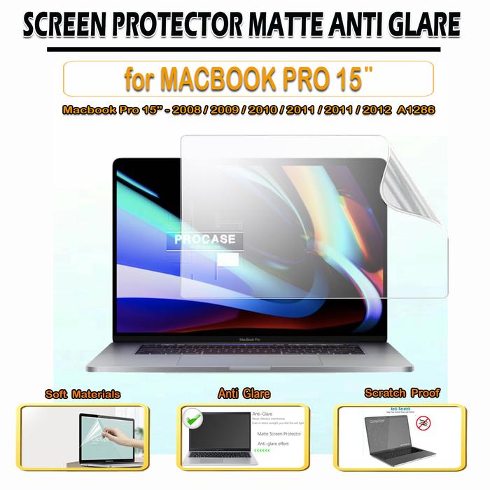 Macbook Pro 15 A1286 Screen Guard Protect Anti Gores Matte Anti Glare  Anti Glare di Procase Store Tokopedia