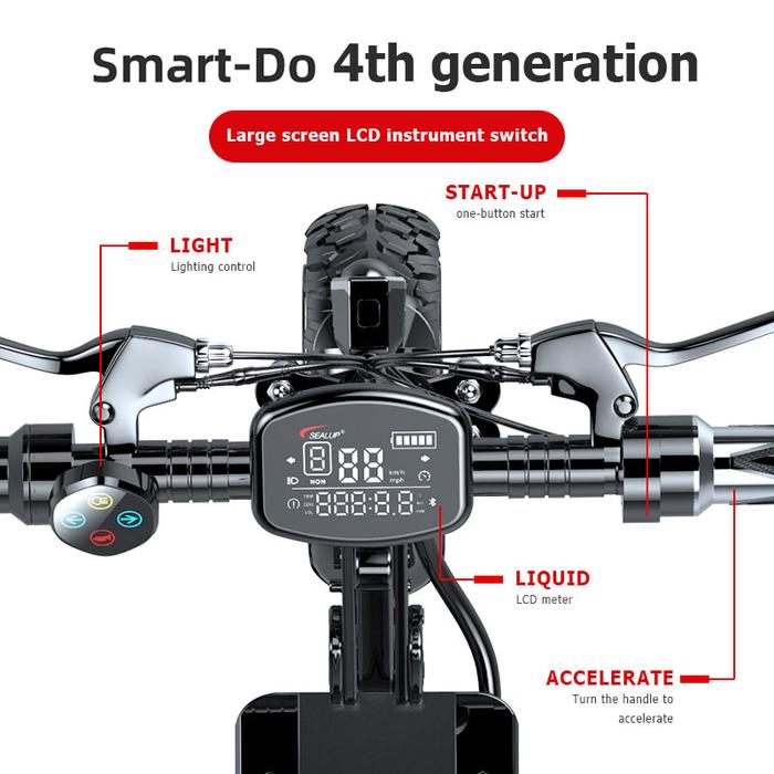 Gambar SCOOTER Skuter Sepeda Listrik SEALUP Q18 48v 1000w 12" OFF Road - Q18 - 28AH, Alarm NFC dari Nomoy Pet Murah Indonesia undefined Tokopedia