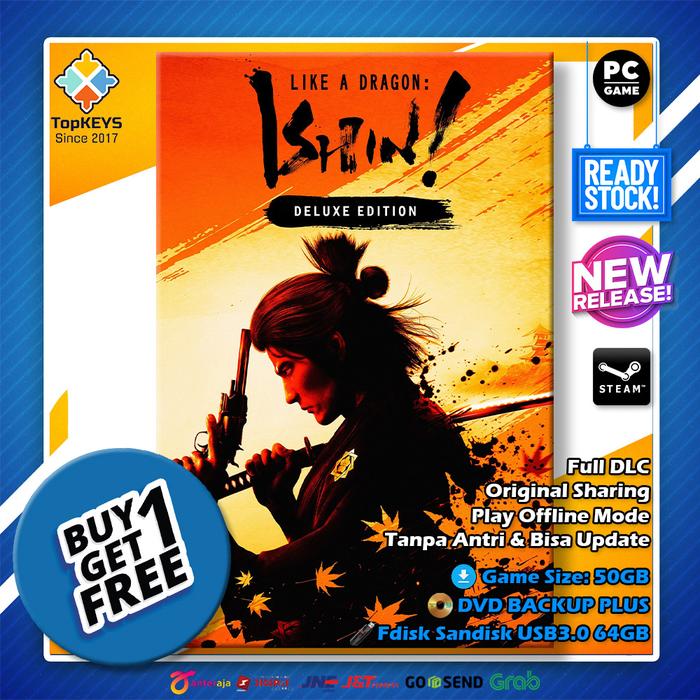Gambar Like a Dragon: Ishin! Digital Deluxe PC DVD ORIGINAL - DVD-DL50GB dari TopKEYS undefined Tokopedia