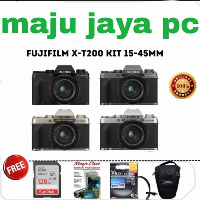 15 45mm Fujifilm Xt200 Kit Lens Fujifilm Xt200 Body Only Jual