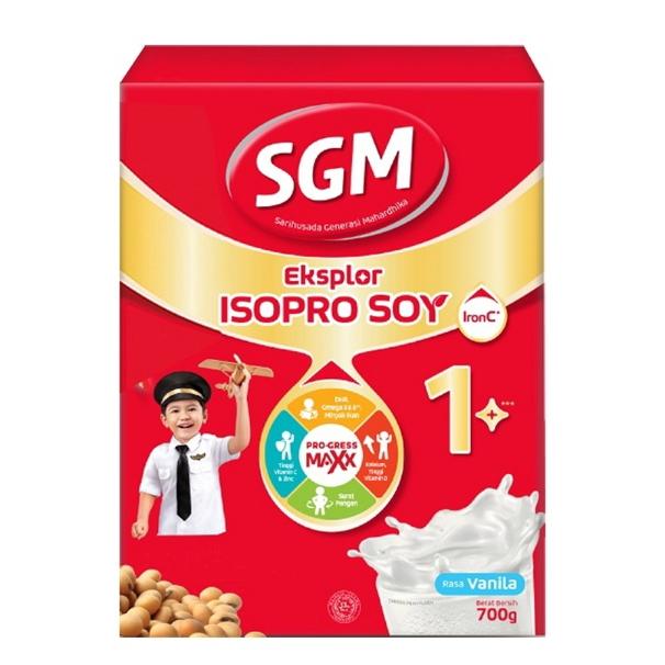 Gambar SGM Eksplor Isoproy Soy 1+ Madu / Vanilla 700gr - Susu SGM Soya 1+ - Vanilla, 700gr dari sertamart undefined Tokopedia