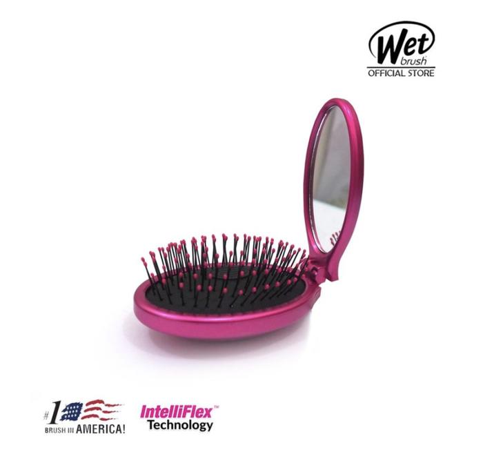 Gambar The Wet Brush Pop n Go Mirror/Sisir The Wet Brush Pop n Go - Pink dari Bellissimo Care undefined Tokopedia