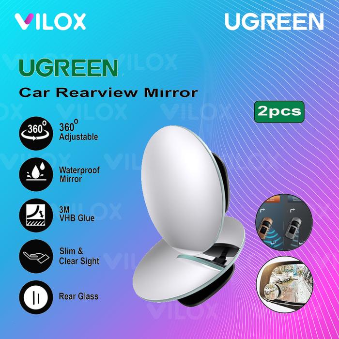 Gambar ugreen car mirror blind spot mini kaca spion kecil cembung wide angle dari Vilox undefined Tokopedia
