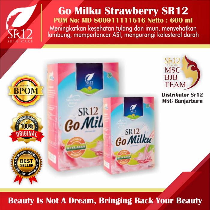 Gambar Go Milku Strawberry - 600 gr dari Distributor SR12 MSC Banjarbaru undefined Tokopedia