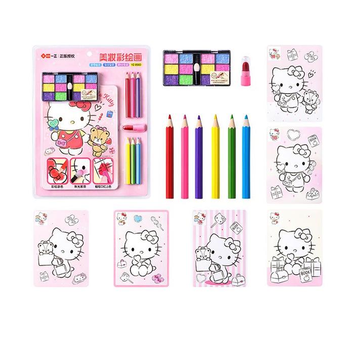 Gambar SET ALAT TULIS GAMBAR DAN ALAT MAKE UP KARAKTER SANRIO MELODY KUROMI - Hello Kitty dari kath.store undefined Tokopedia