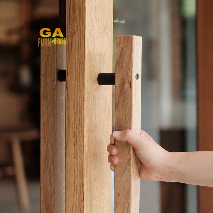 Gambar handle pintu kayu jati gagang rumah mewah 60 cm - Natural Kayu, 45 cm dari GA.Ornamen undefined Tokopedia