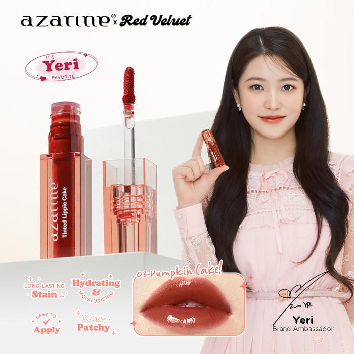 Gambar [ AZARINE x RED VELVET ] TINTED LIPPIE CAKE LIP TINT - LIPTINT - 03 PUMPKIN CAKE dari agogostore undefined Tokopedia