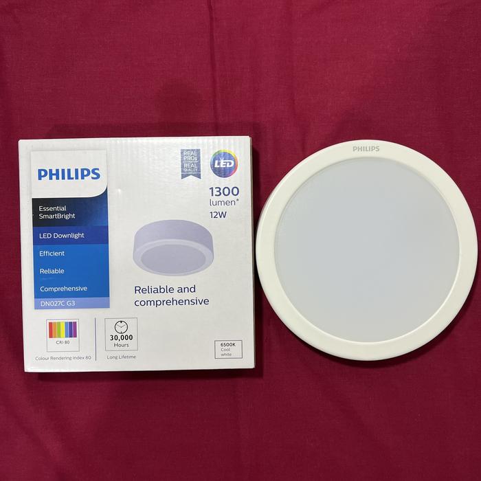 Gambar DN027C G3 Lampu Downlite/Light Panel LED 12w OB/OutBow Philips - 6500k dari Pojok Jaya Elektrik undefined Tokopedia