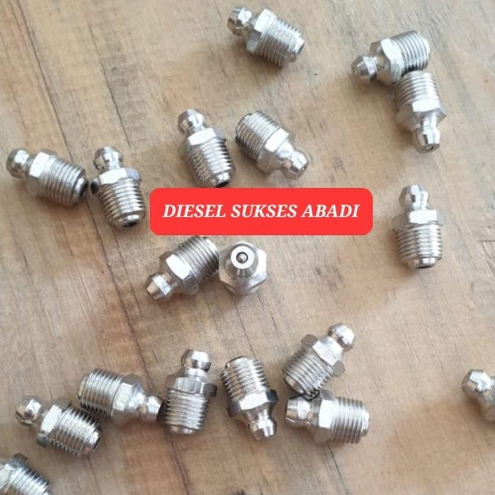 Gambar NEPPLE NEPEL NAPEL NIPEL GEMUK FITTING GRISS GRESS GREASE M6. UK.6MM - M6 LURUS dari DIESEL SUKSES ABADI .CV undefined Tokopedia