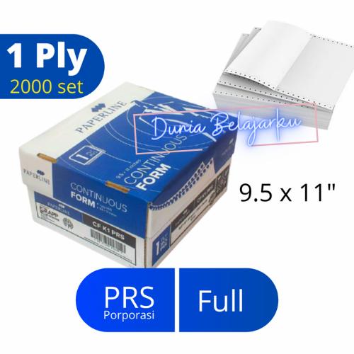 Gambar Kertas Faktur Paperline Continuous Form 1 Ply 9.5 x 11 inch - Full dari Dunia Belajarku undefined Tokopedia