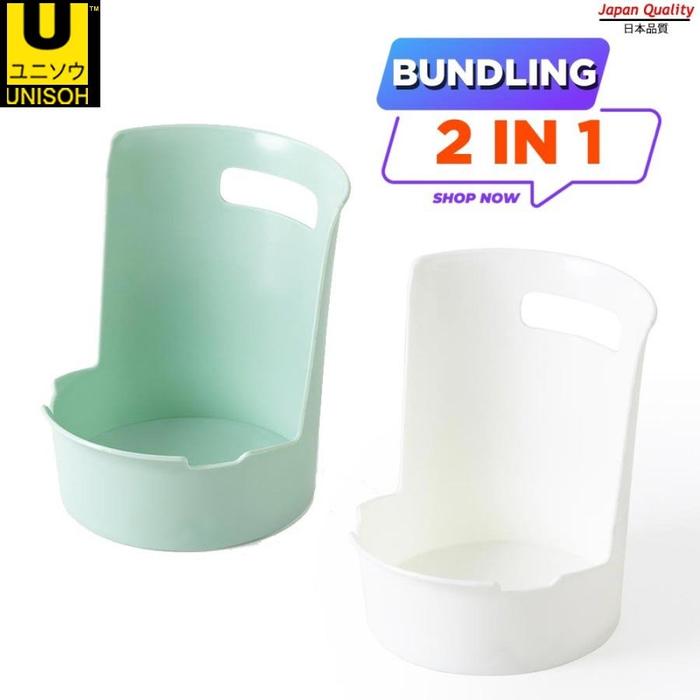 Gambar UNISOH Tempat Tutup Panci Sendok Sayur - GREEN & WHITE dari unisoh undefined Tokopedia