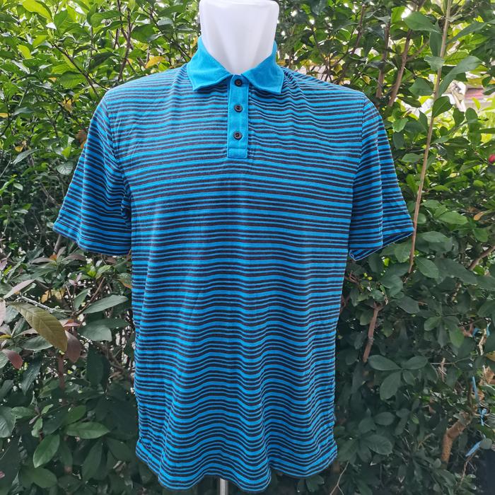 Gambar PERRY ELLIS POLO SHIRT, Button-Down Shirts for Men Ocean Blue - Ocean Blue, S dari Yuan Cai Fashion undefined Tokopedia