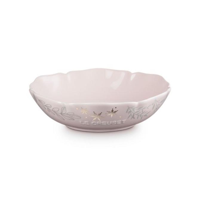 Gambar Le creuset ELEGANT FRILL COLLECTION (bowl/plate/dish/mug/flower pot) - Dish 20cm Pink dari Celiebox undefined Tokopedia