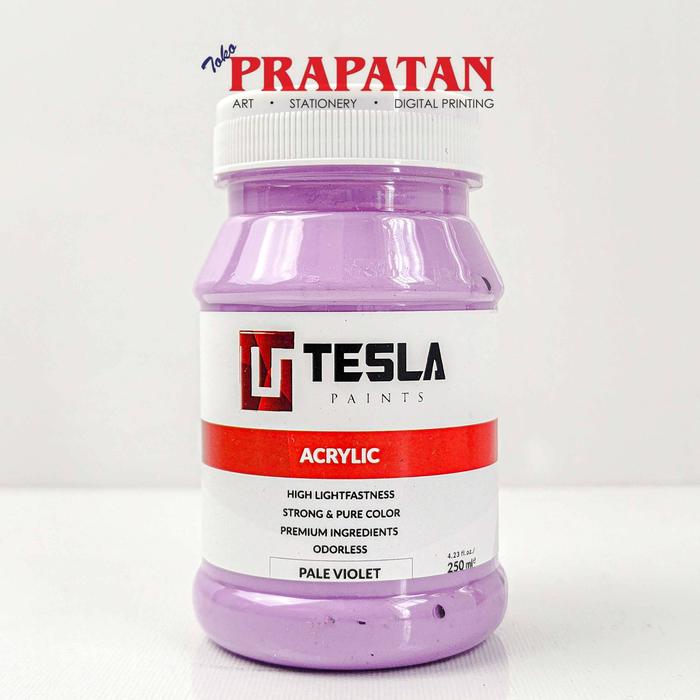 Gambar Cat Akrilik Tesla 250ml | Tesla Acrylic PART 2 - Pale Violet dari Toko Prapatan_NEW undefined Tokopedia