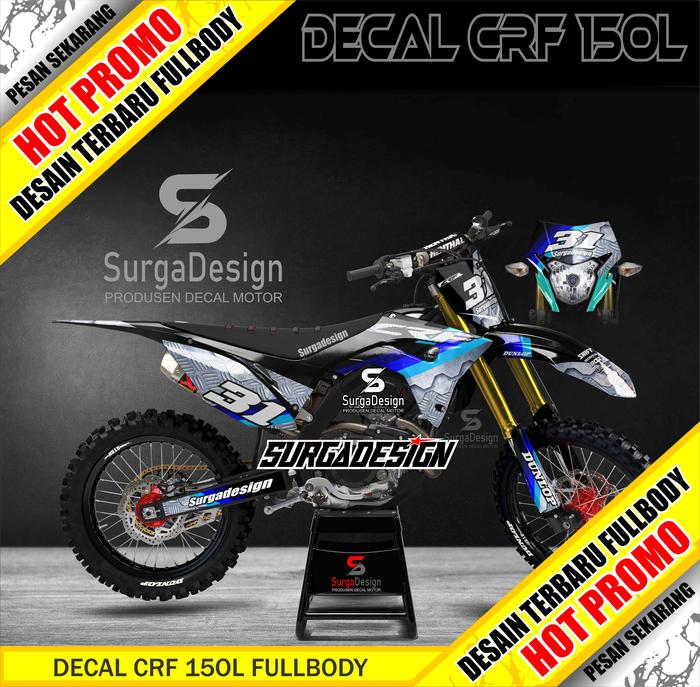 Gambar DECAL CRF 150, DECAL CRF 150L, DECAL CRF, CRF 150L, STIKER CRF 150 - Hitam, BAHAN STANDART dari SURGADESIGN STIKER MOTOR undefined Tokopedia