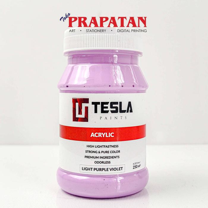 Gambar Cat Akrilik Tesla 250ml | Tesla Acrylic PART 2 - L Purple Violet dari Toko Prapatan_NEW undefined Tokopedia