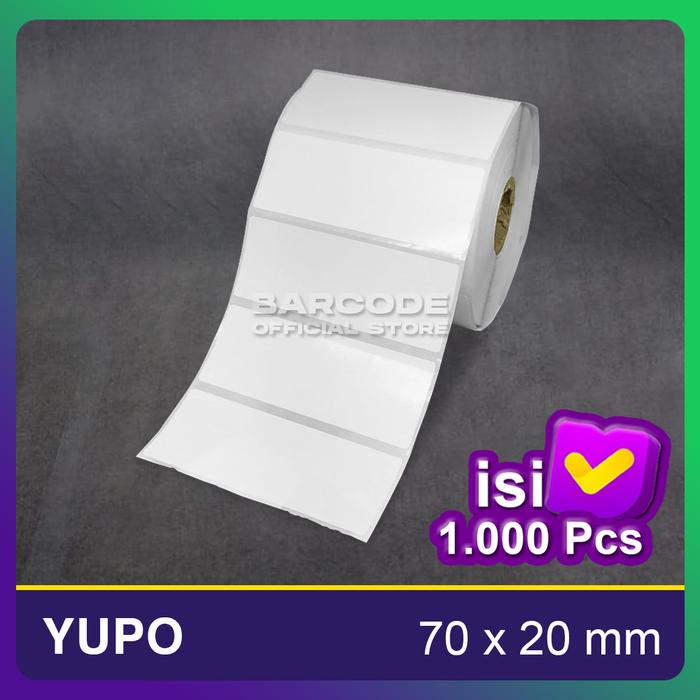 Jual Label Stiker Yupo 70x20mm Kertas Barcode 1 Line 70 x 20 70x20 mm ...