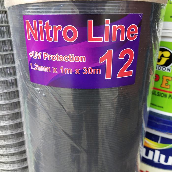 Gambar fiber pagar garis putih tebal 1.2mm - Hitam dari TB Aneka Jaya undefined Tokopedia