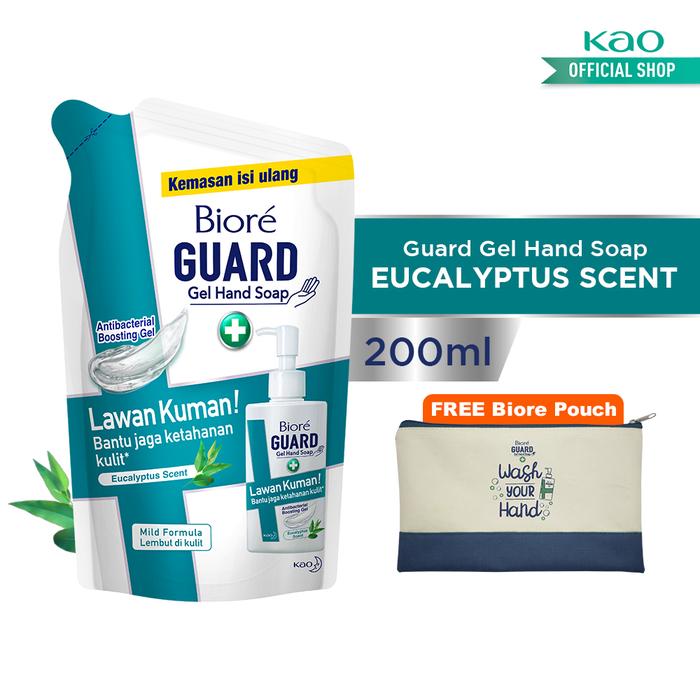 Gambar Biore Guard Gel Eucalyptus 200ml + Gift (Banded) - Sabun Cuci Tangan dari KAO Indonesia undefined Tokopedia